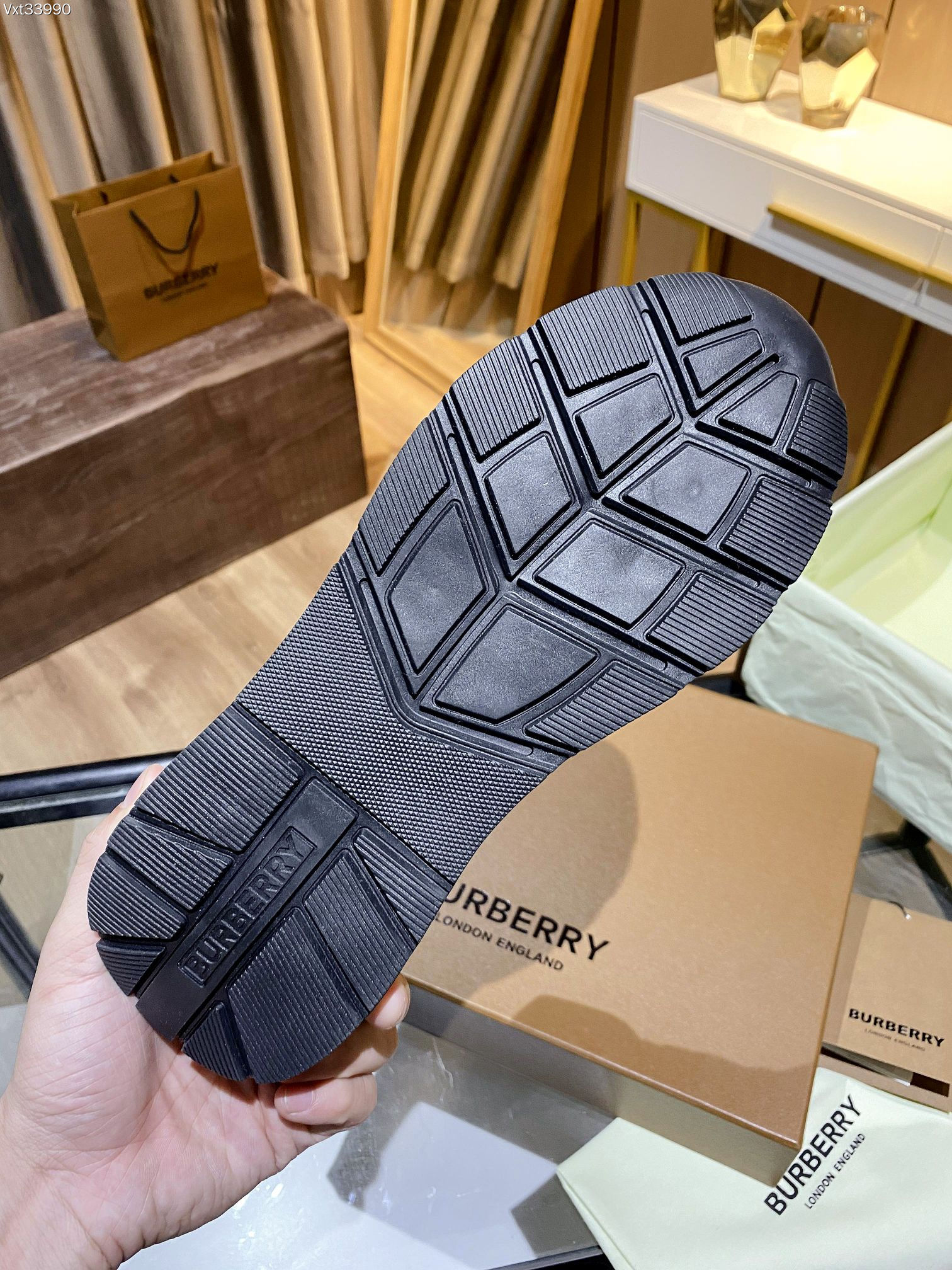 バーバリー「Burberry」バーバリー チェック プラットフォーム スニーカー / レザースニーカー