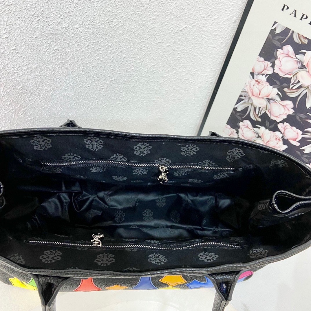 クロムハーツ「Chrome Hearts」カラークロス ラージトートバッグ