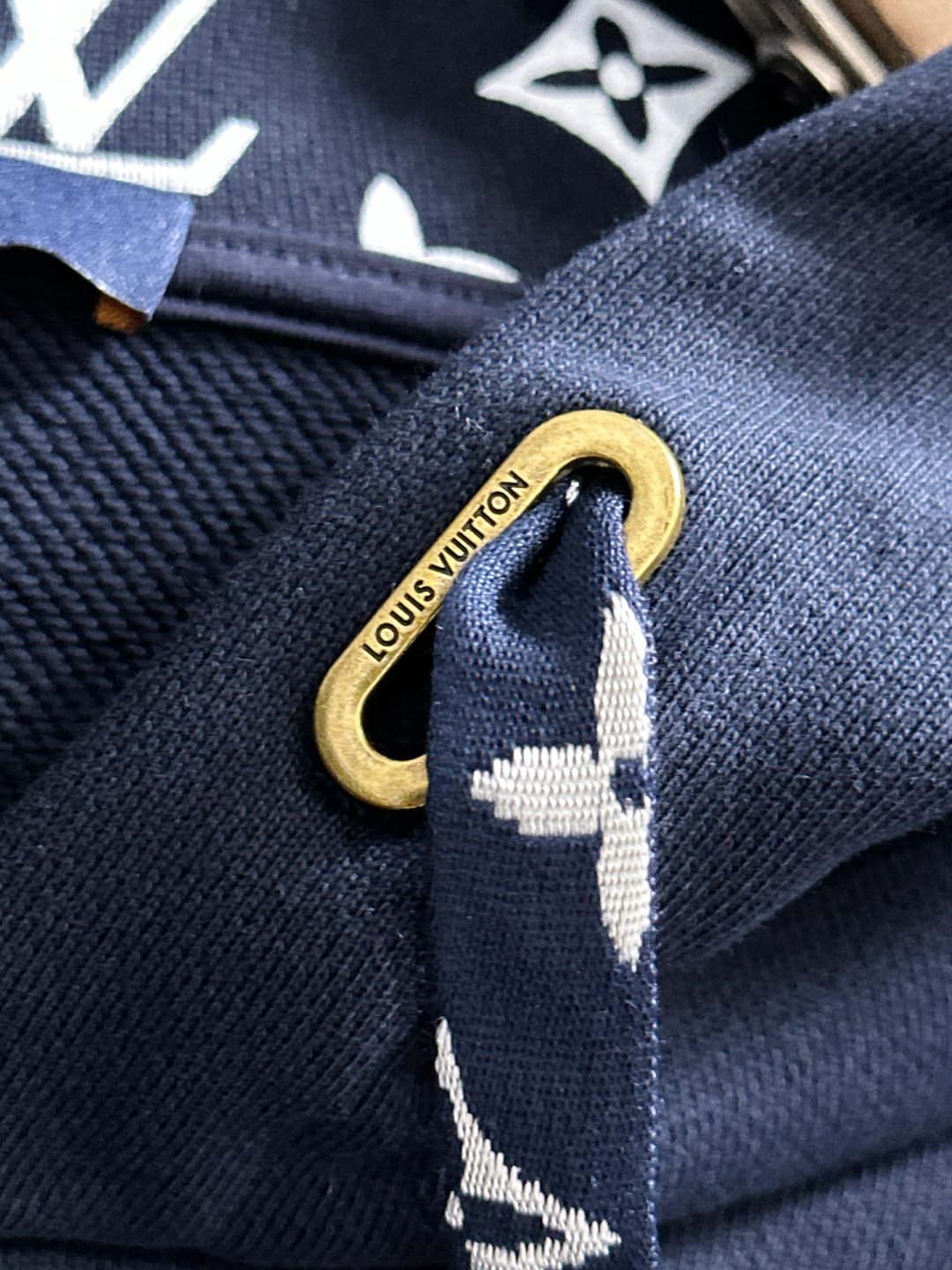 ルイ・ヴィトン「Louis Vuitton」フード付きコットンパーカー(メンズ)