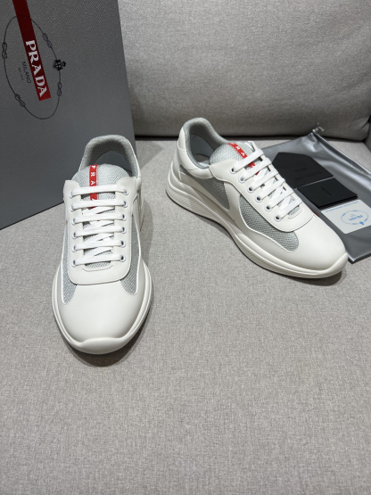 プラダ「Prada」プラダ アメリカスカップ スニーカー / ユニセックスレザースニーカー