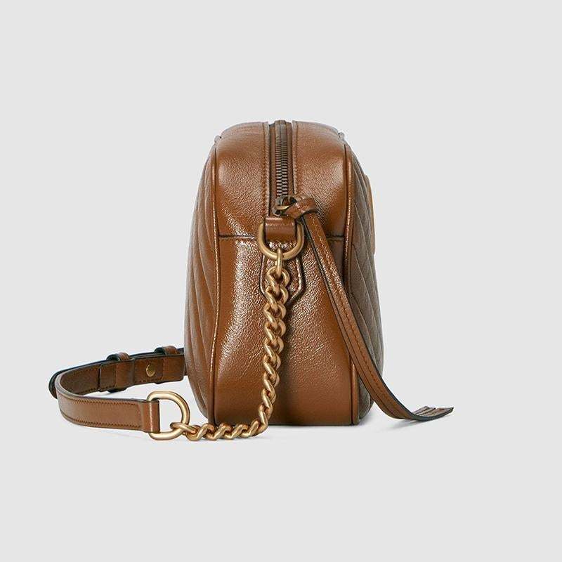 グッチ「Gucci」 〔GGマーモント〕キルティング スモール ショルダーバッグ