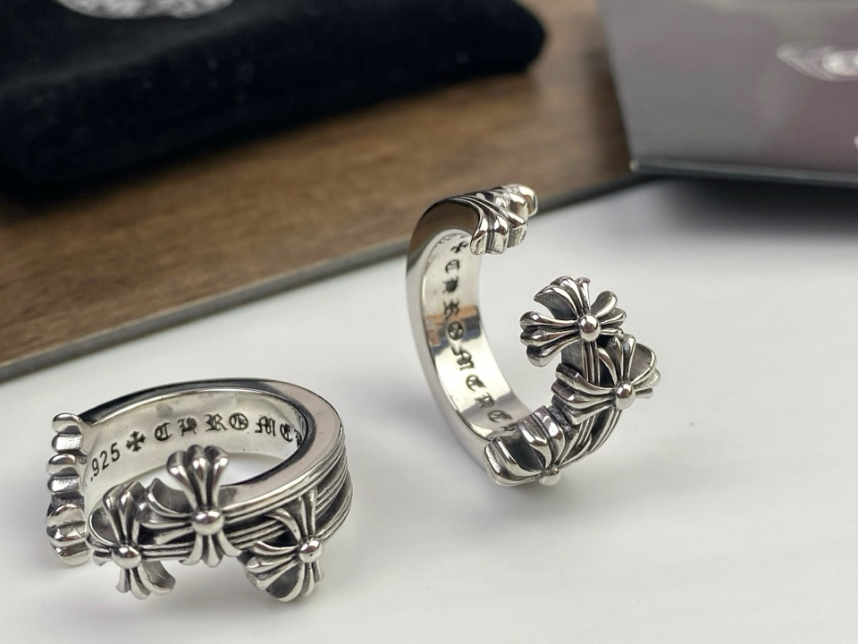 クロムハーツ「Chrome Hearts」クラシックヴィンテージ＆モダンリング - サイズ調整可能