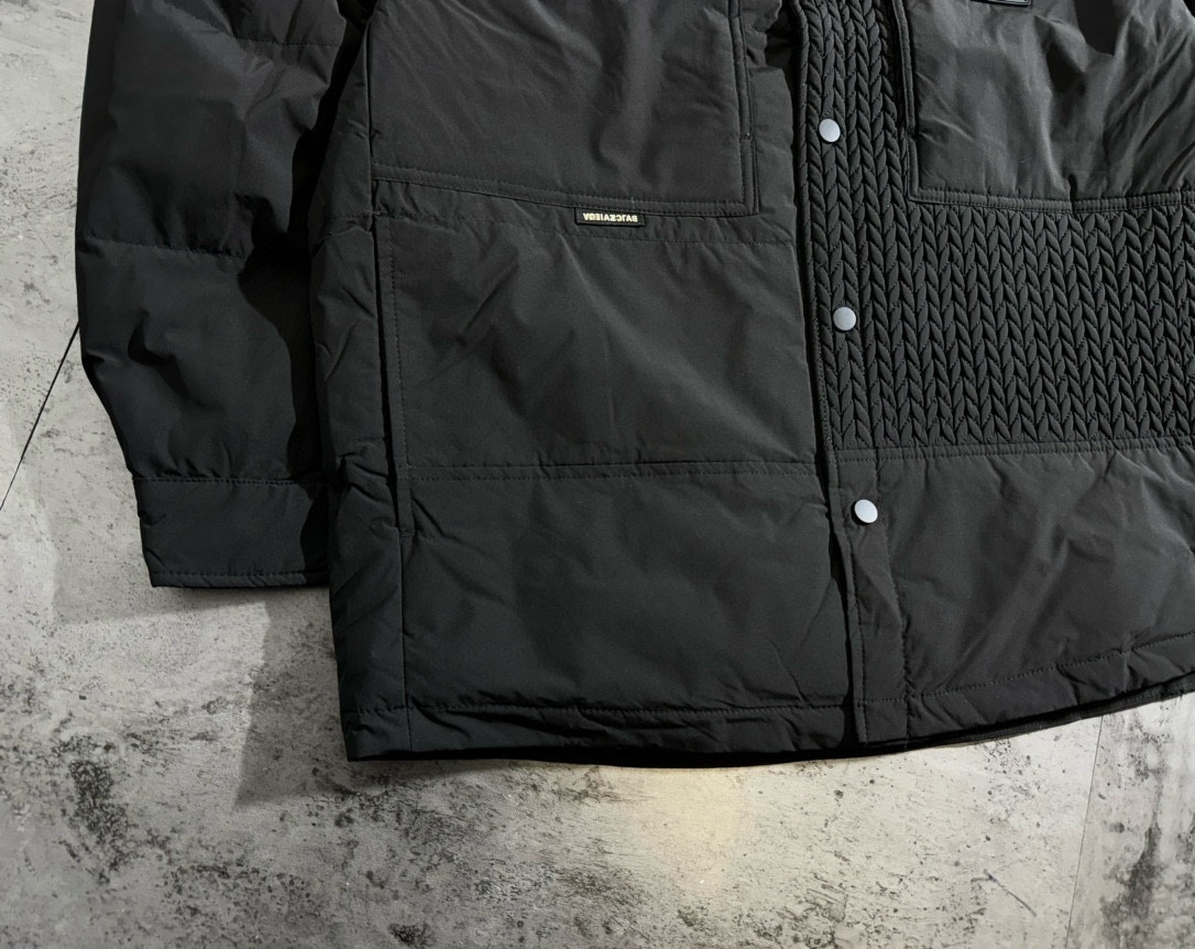 バレンシアガ「Balenciaga」‌冬季限定パッチワークカップルカジュアルダウンジャケット