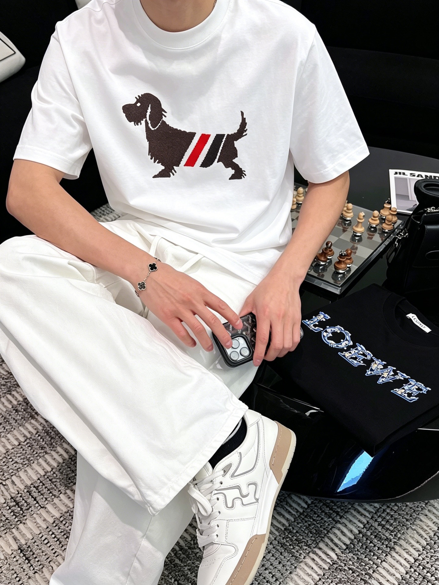バーバリー「Burberry」バーバリー TB ロゴプリントTシャツ / ショートスリーブ クルーネック