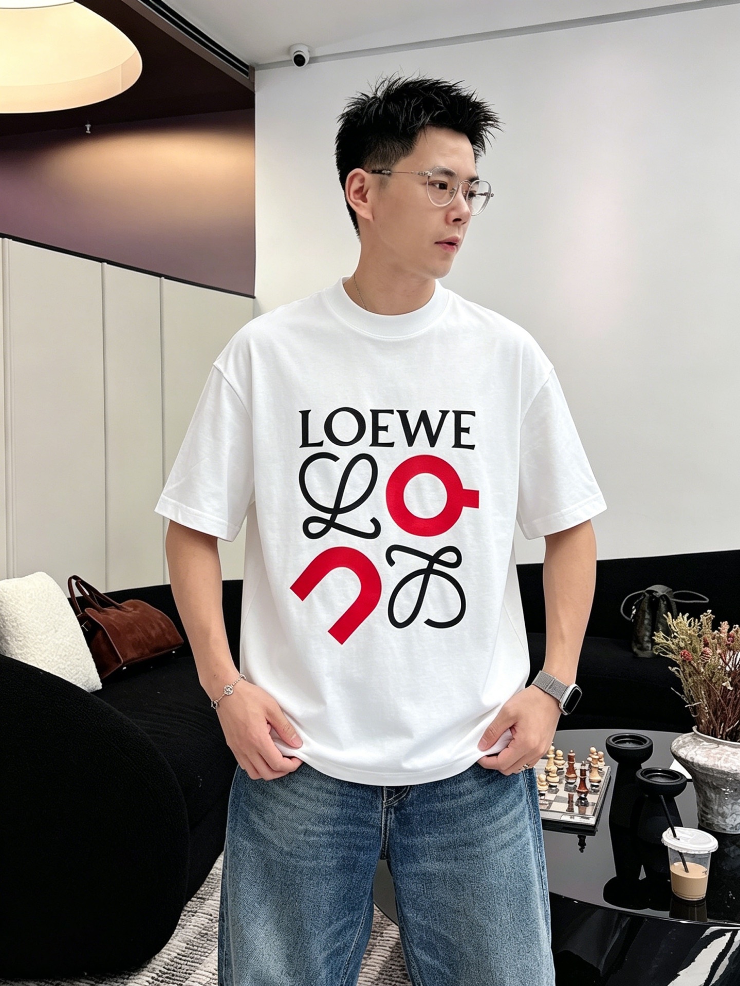 ロエベ「Loewe」ロエベ ロゴプリントTシャツ / ショートスリーブ クルーネック