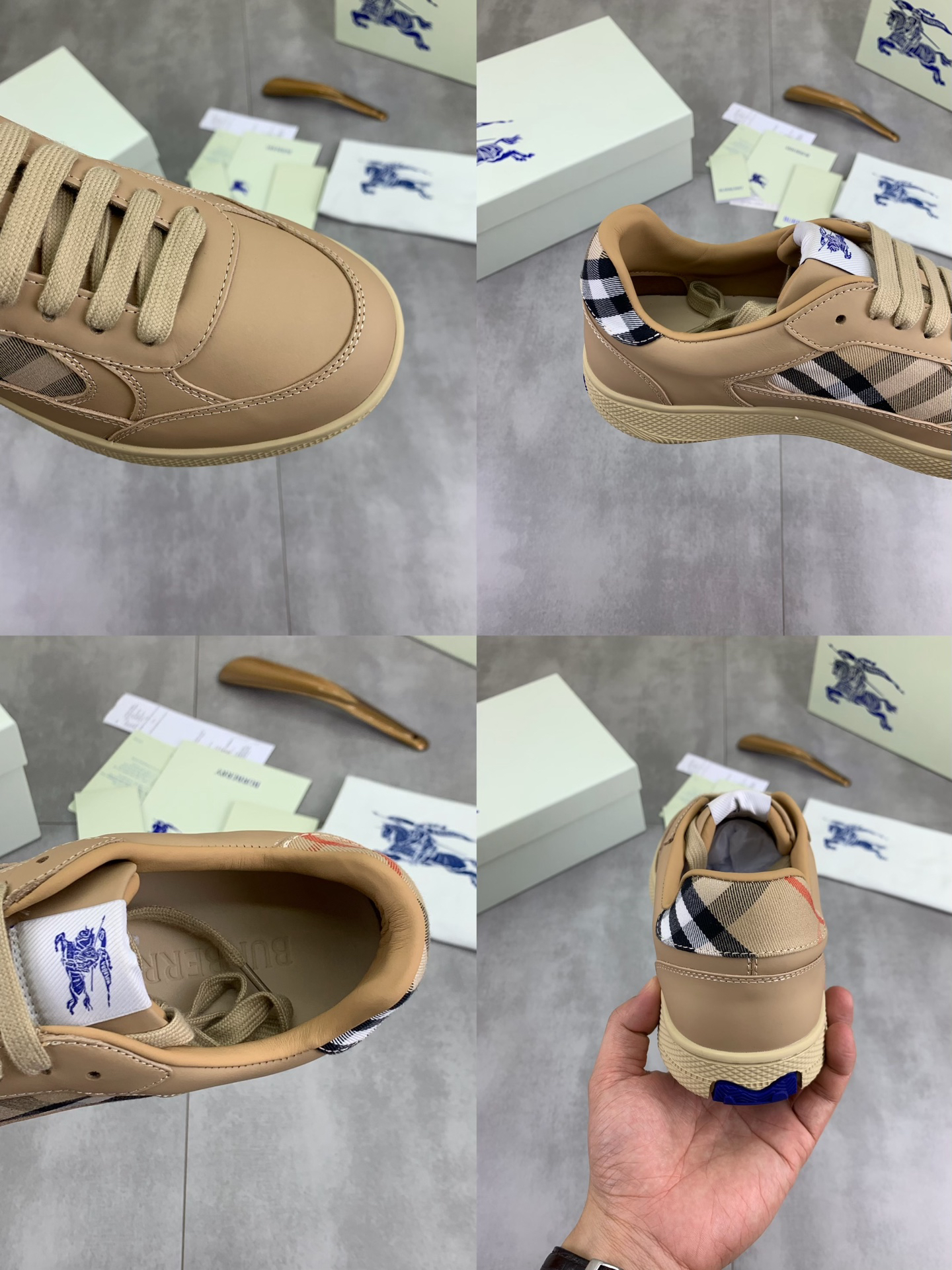 バーバリー「Burberry」バーバリー テラス スニーカー / レザースニーカー