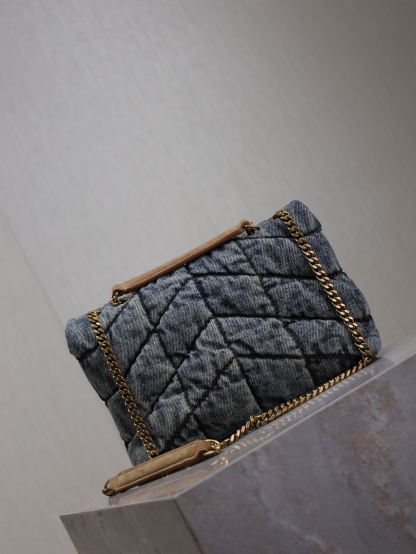 2026サンローラン「SAINT LAURENT LOULOU PUFFER デニム プーチ