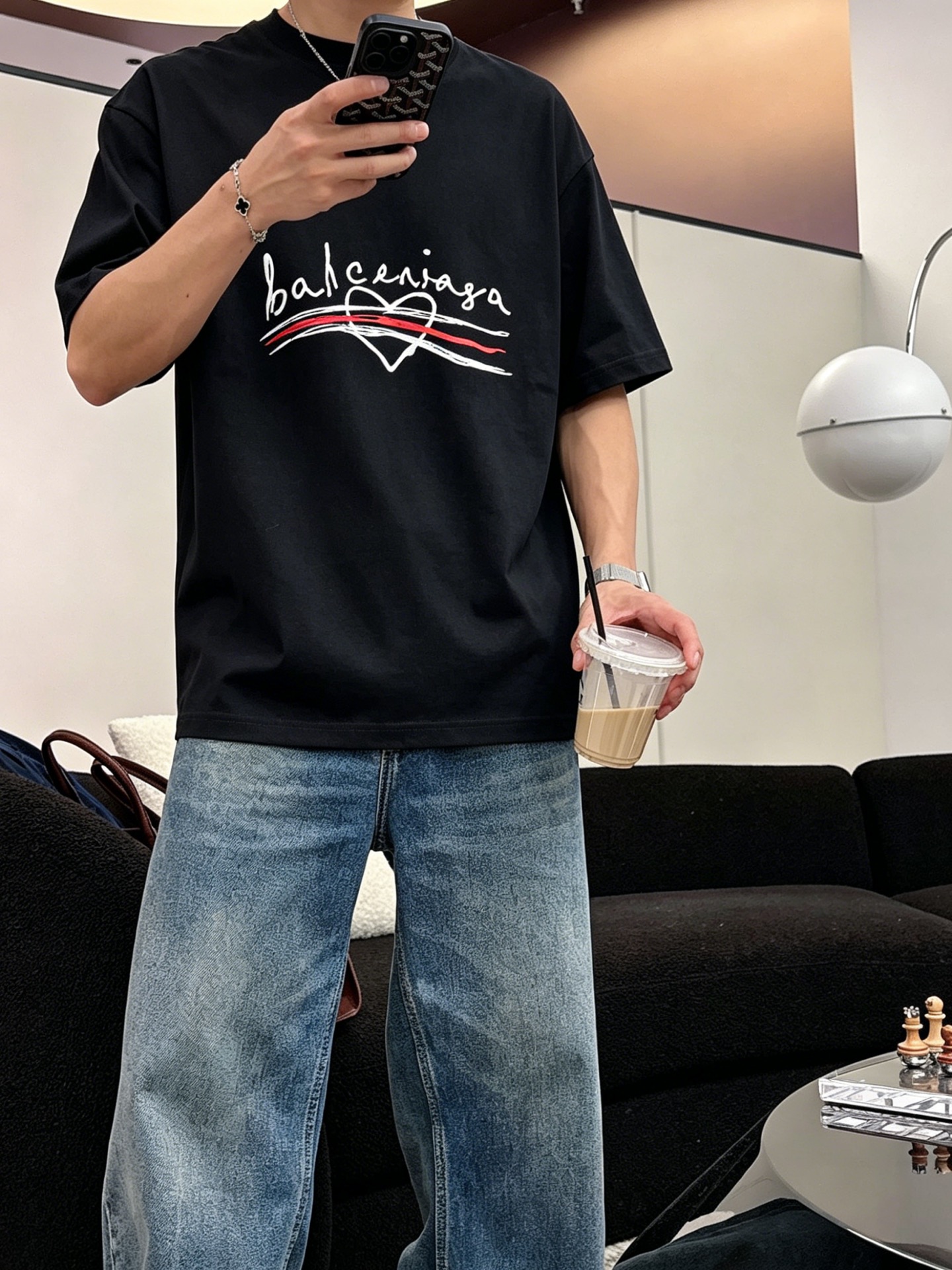 バレンシアガ「Balenciaga」ロゴプリントTシャツ / ショートスリーブ クルーネック