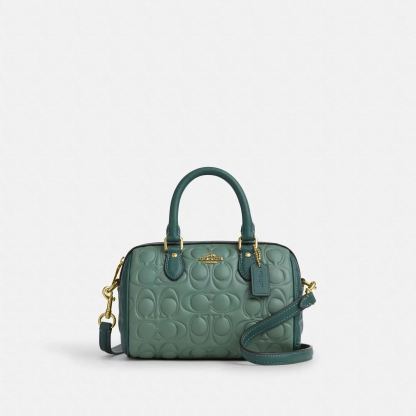 コーチ(Coach)ミニ ローアン クロスボディ バッグ・ブロックド シグネチャー レザー