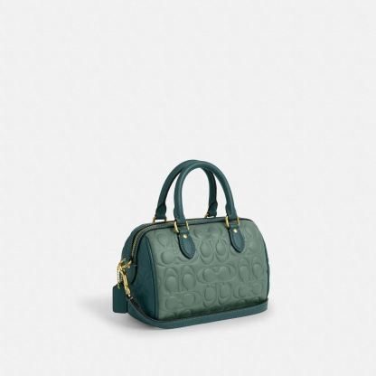 コーチ(Coach)ミニ ローアン クロスボディ バッグ・ブロックド シグネチャー レザー