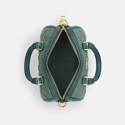 コーチ(Coach)ミニ ローアン クロスボディ バッグ・ブロックド シグネチャー レザー