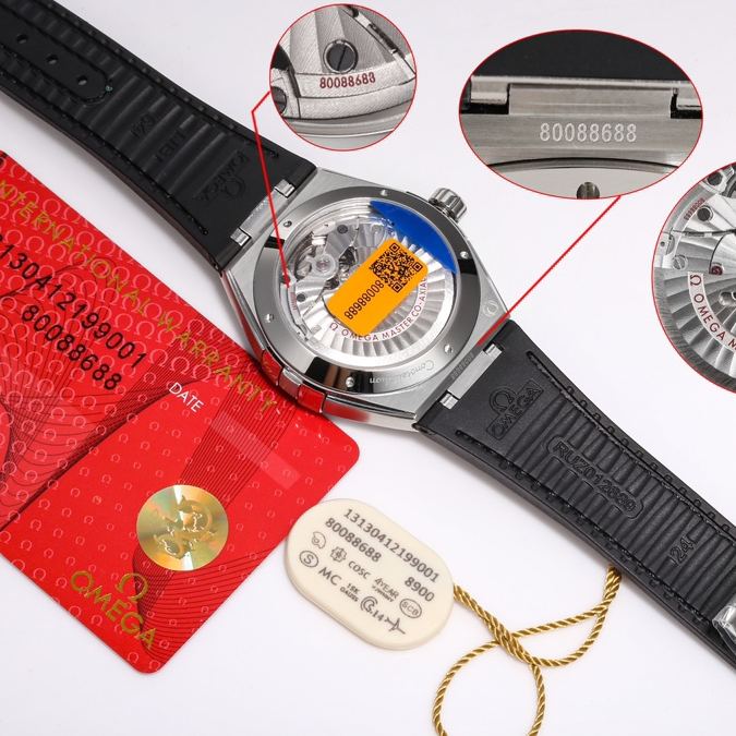 オメガ「Omega」Constellatio﻿n 41MM セラミックベゼル＆レザーストラップ メンズ腕時計 「4色」