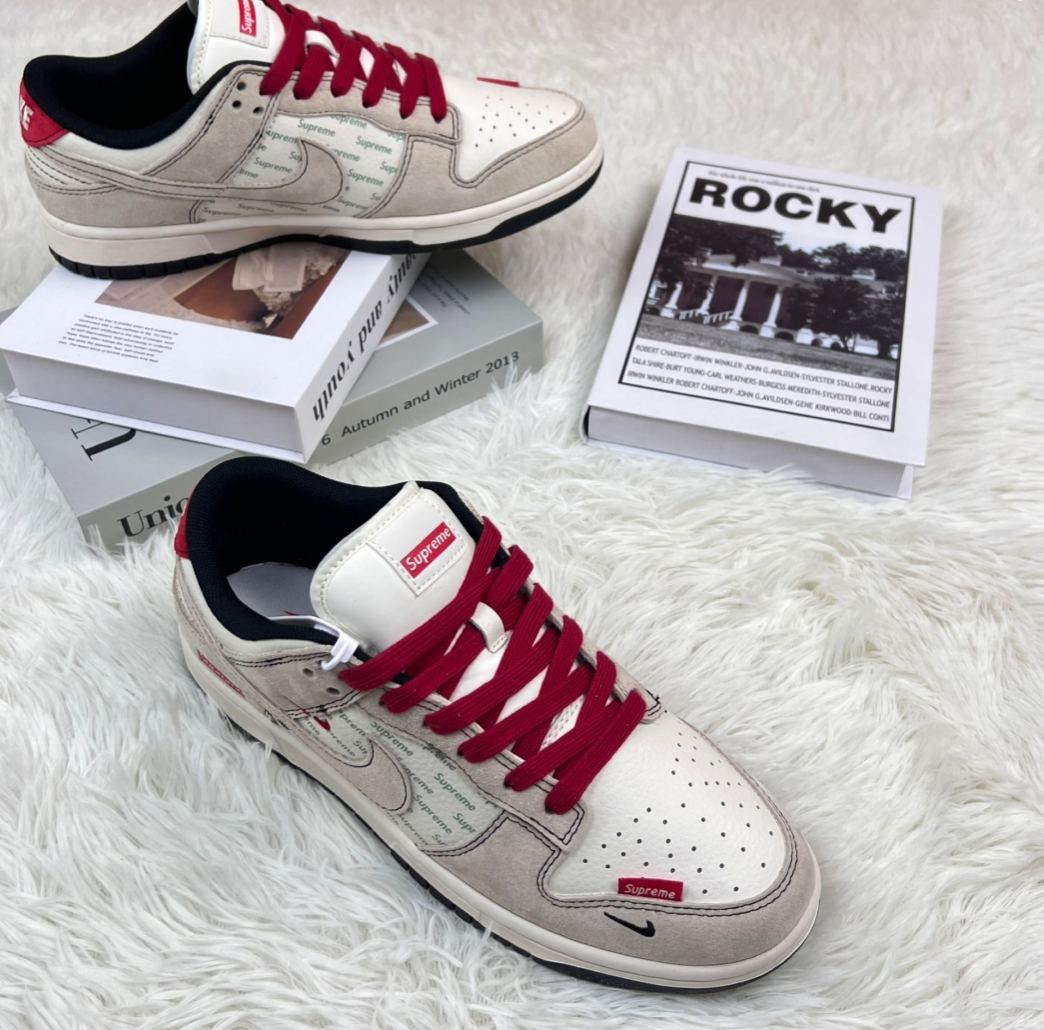 ナイキ「Nike」LV x NIKEコラボレーション SBダンク ロー カジュアルスニーカー