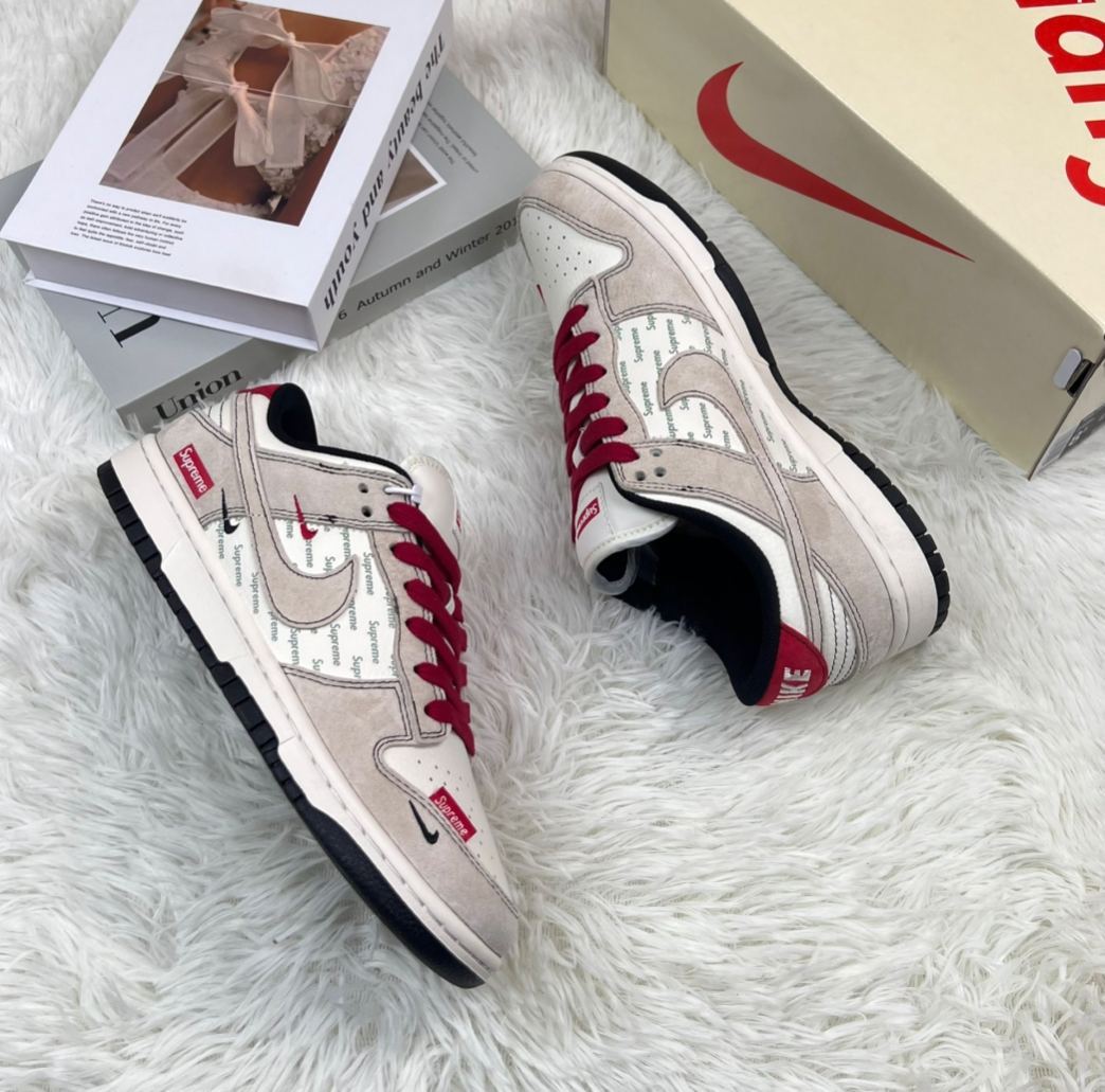 ナイキ「Nike」LV x NIKEコラボレーション SBダンク ロー カジュアルスニーカー