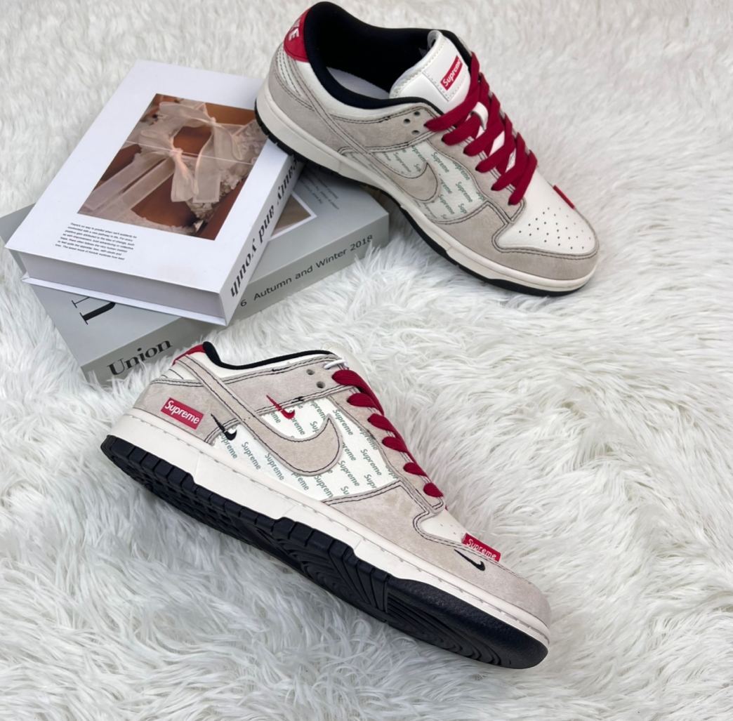 ナイキ「Nike」LV x NIKEコラボレーション SBダンク ロー カジュアルスニーカー