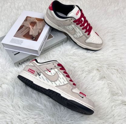 ナイキ「Nike」LV x NIKEコラボレーション SBダンク ロー カジュアルスニーカー