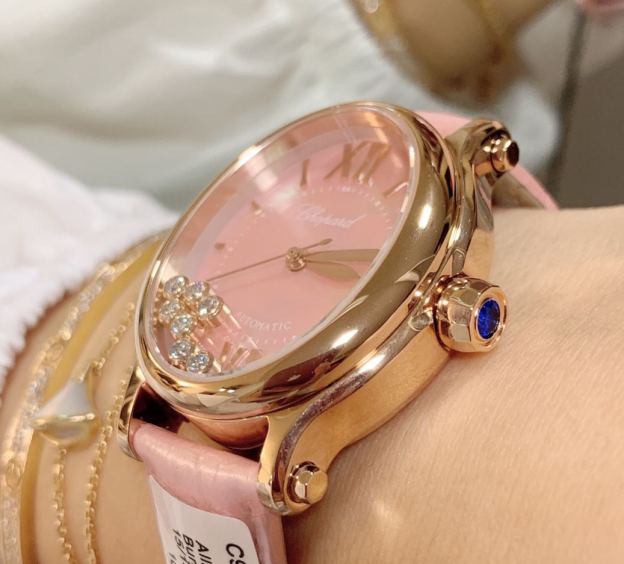 ショパール「Chopard」ハッピースポーツ オーバル レディースウォッチ36MM