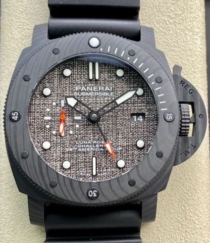 パネライ「Panerai」サブマーシブル ルナ・ロッサ カーボテック 47MMダイバーズウォッチ