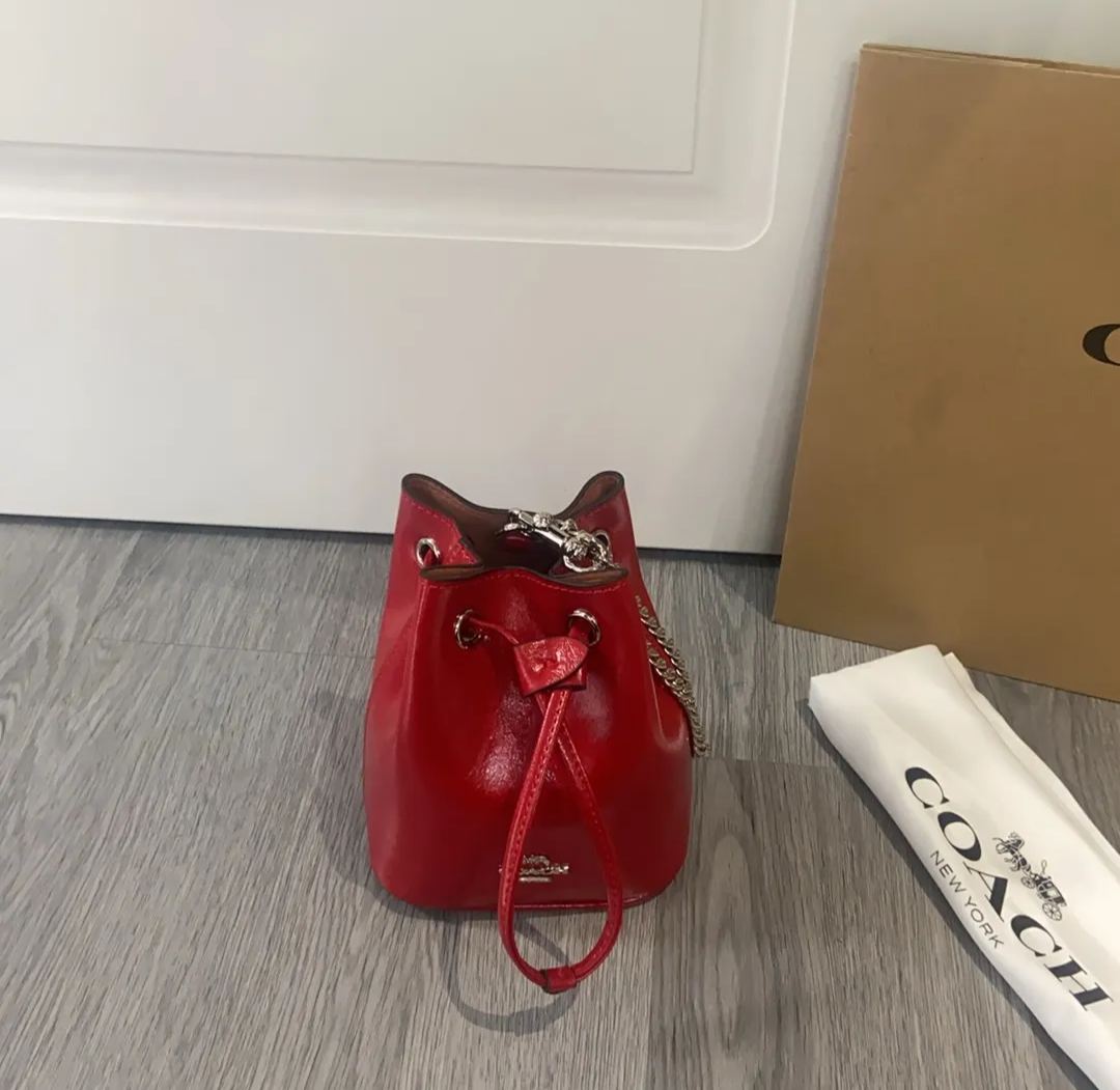 コーチ「Coach」ドローストリング ミニ バケットバッグ