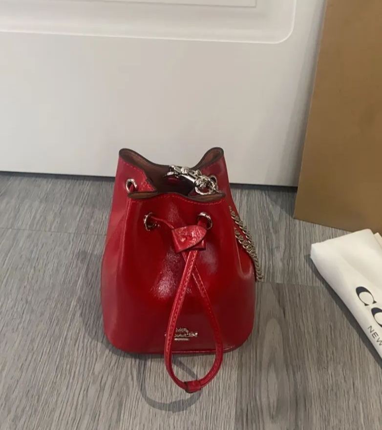 コーチ「Coach」Drawstring Mini Bucket レディース ミニバケットバッグ