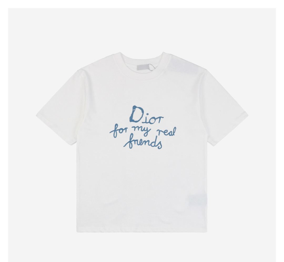 ディオール「Dior」24SS Dio47 ロゴ刺繍Tシャツ