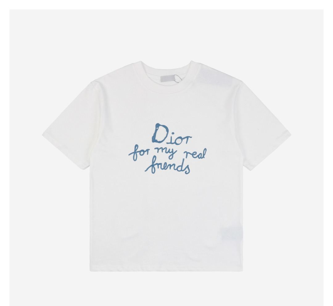 ディオール「Dior」24SS Dio47 ロゴ刺繍Tシャツ