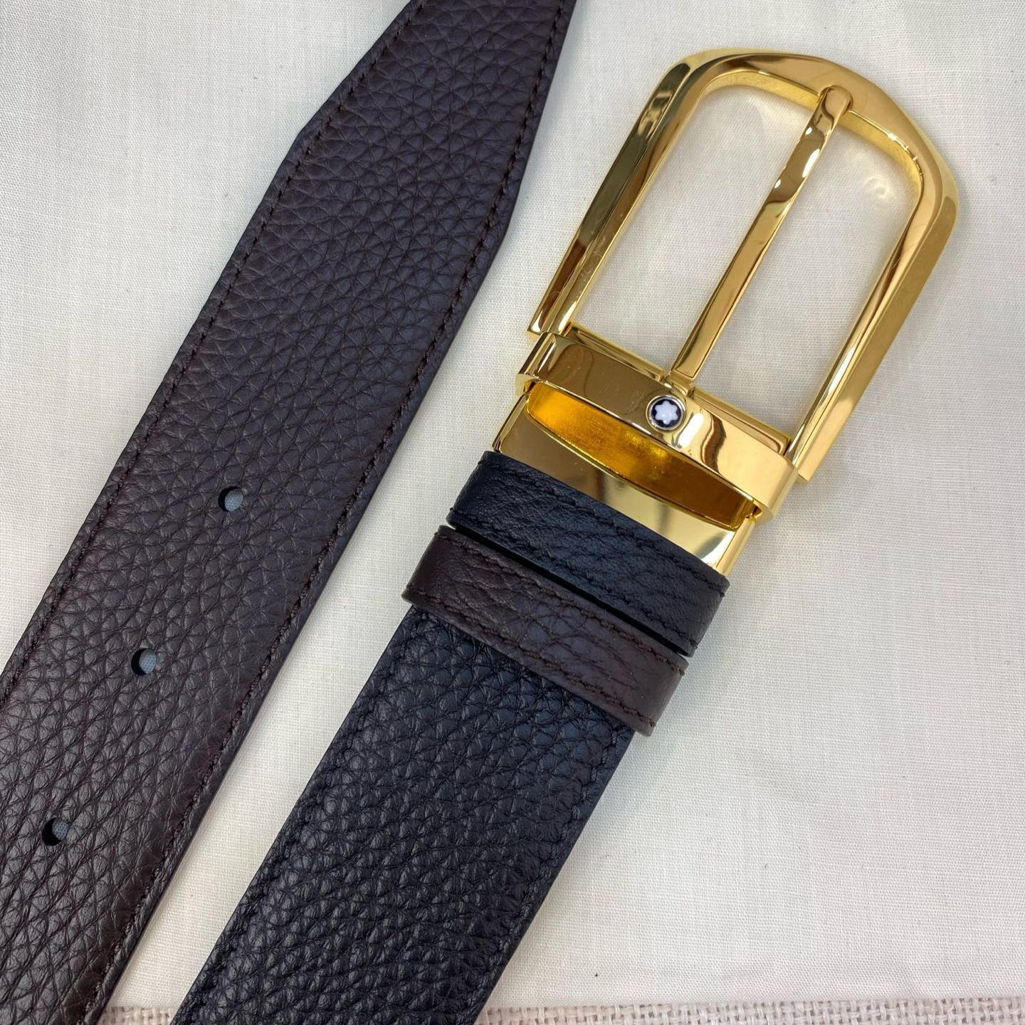 ヴァン クリーフ＆アーペル「Van Cleef & Arpels」クラシックコレクション プレミアムレザー ピンバックルベルト100cm