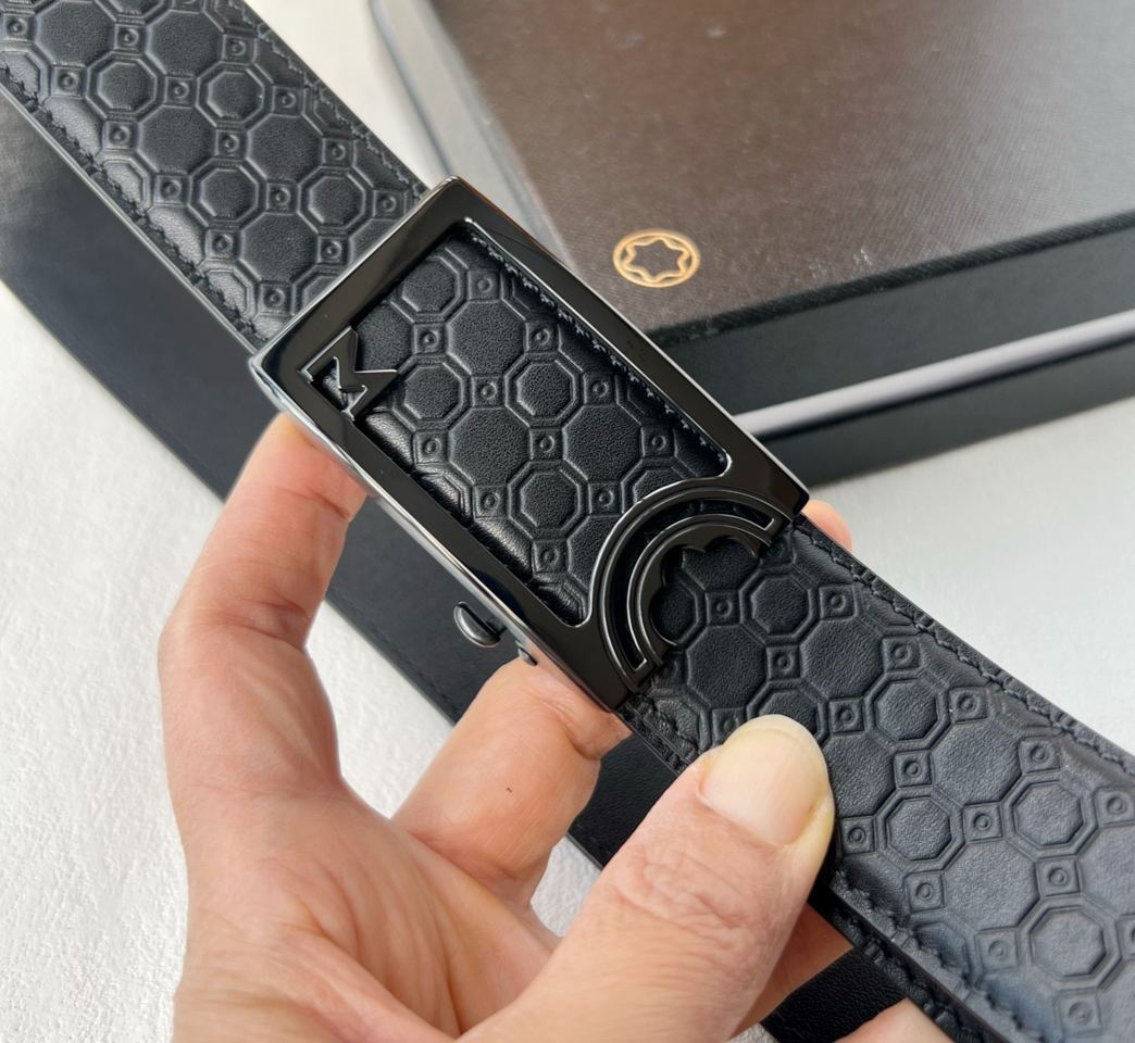 モンブラン「Montblanc」クラシックコレクション イタリアン スムースレザー ベルト100cm