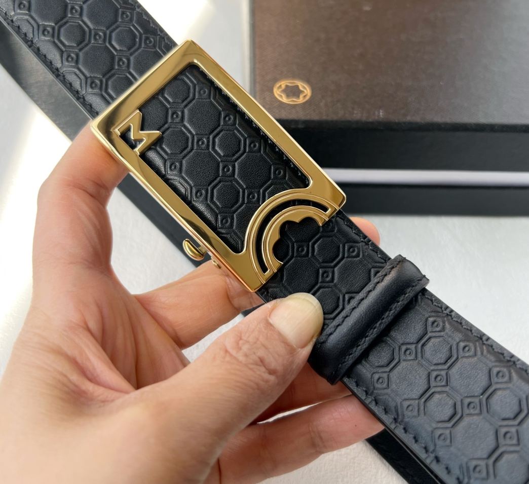 モンブラン「Montblanc」クラシックコレクション イタリアン スムースレザー ベルト100cm