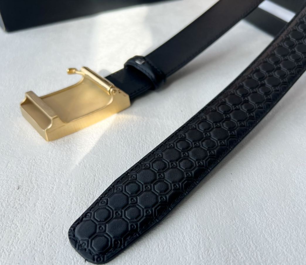 モンブラン「Montblanc」クラシックコレクション イタリアン スムースレザー ベルト100cm