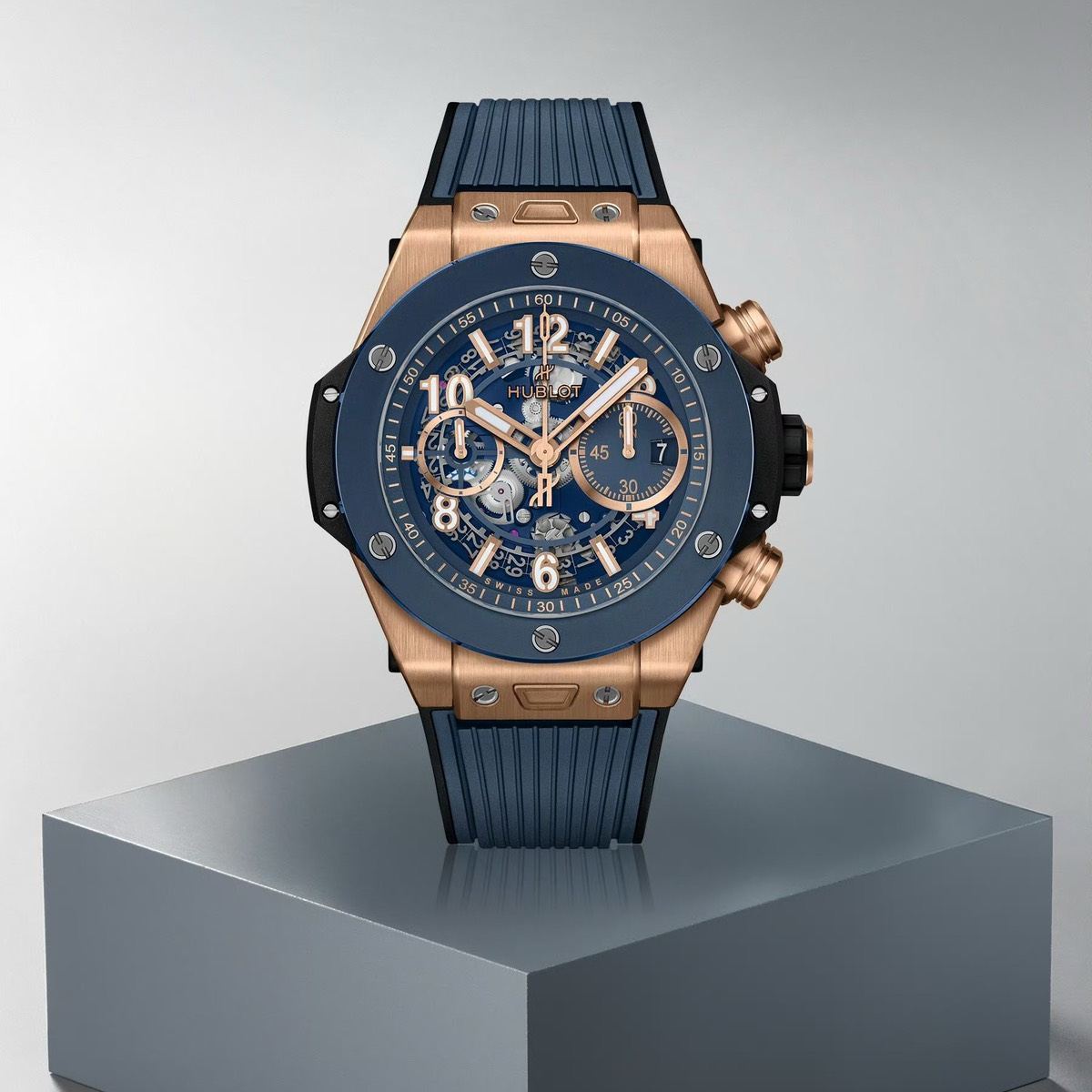 ウブロ「Hublot」ビッグ・バン ウニコ キングゴールド ブルーセラミック 44MM