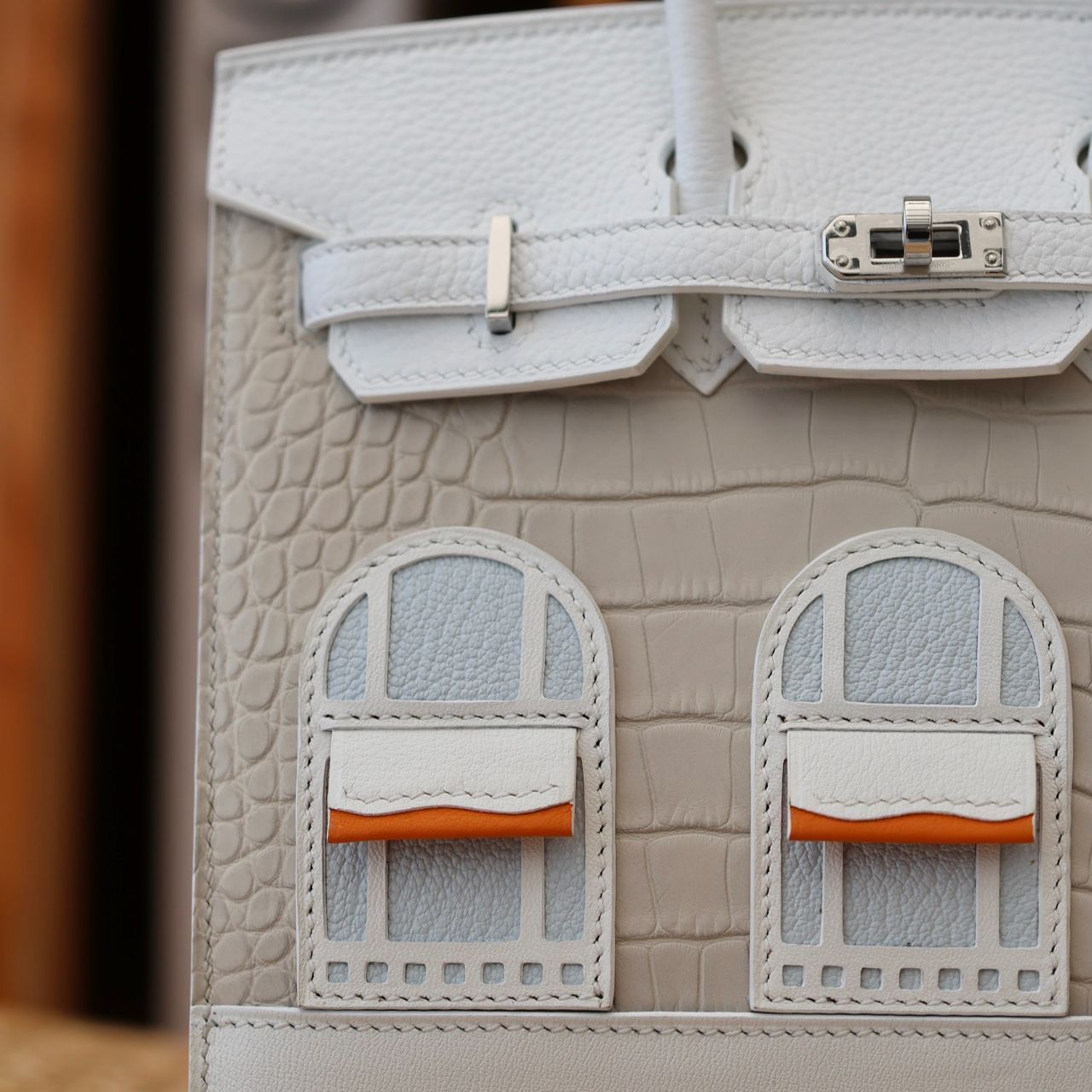 エルメス「Hermès」Togo/Swift/Sombrero マットレザー ショルダーバッグ