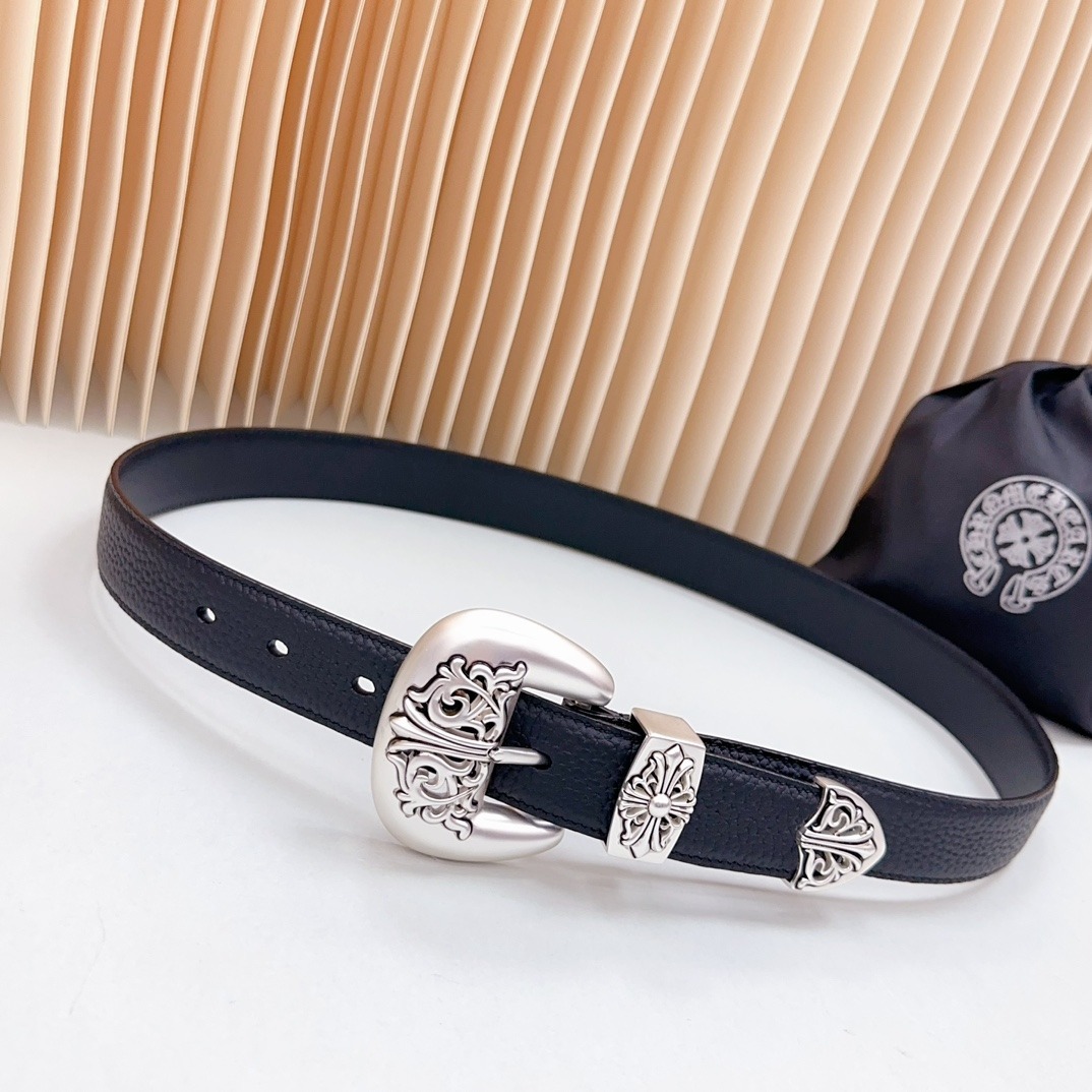 クロムハーツ「Chrome Hearts」ケルトツードラゴン フィックスベルト 3.8cm