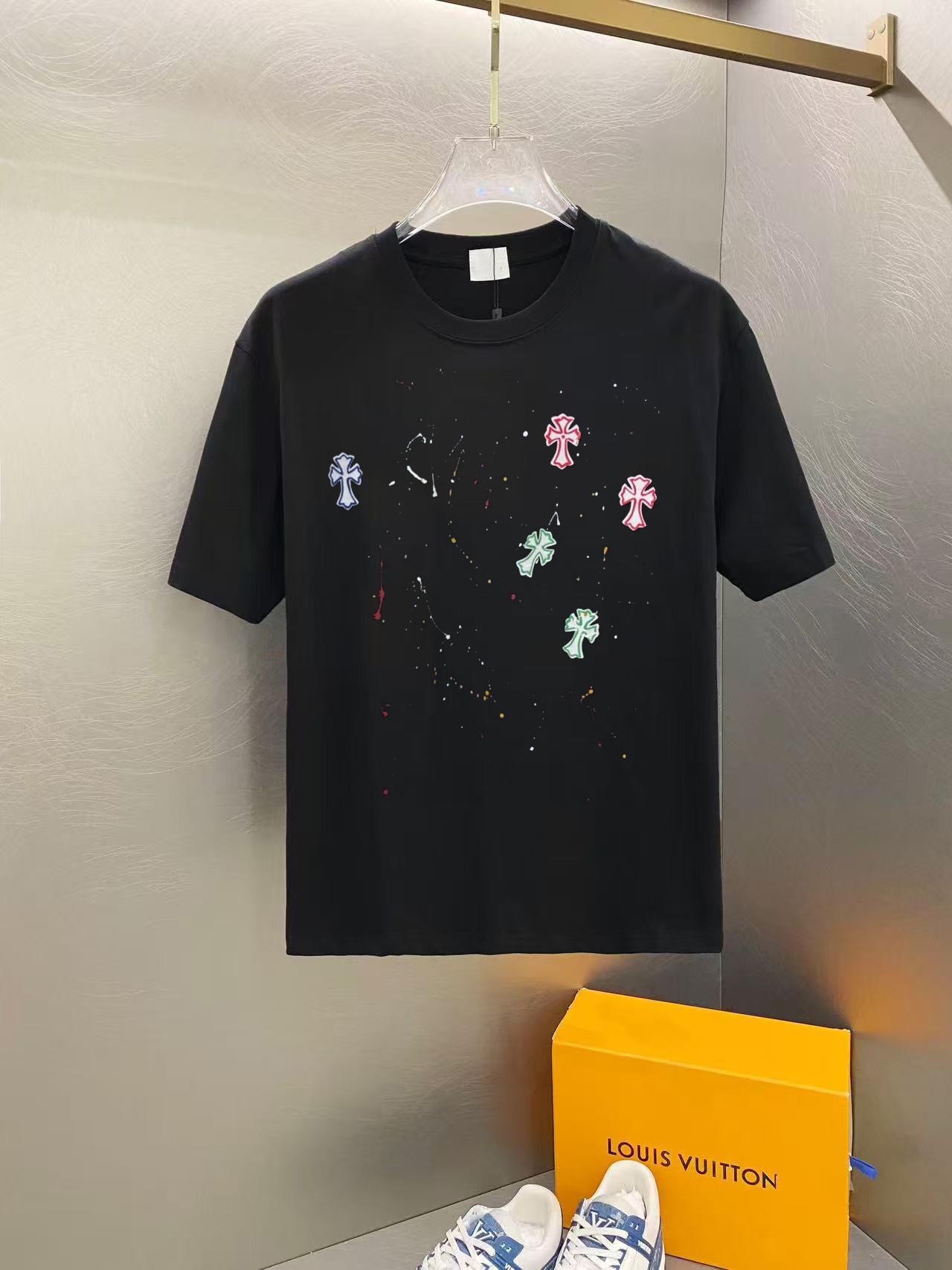 クロムハーツ「Chrome Hearts」プレミアムクルーネックTシャツ