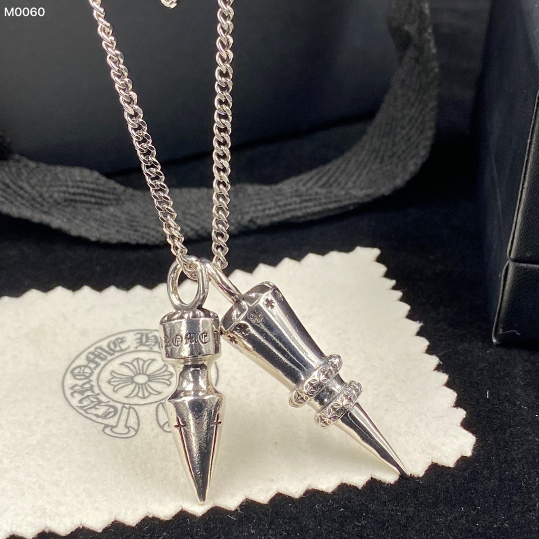 クロムハーツ「Chrome Hearts」 ダブルバレット ペンダントネックレス