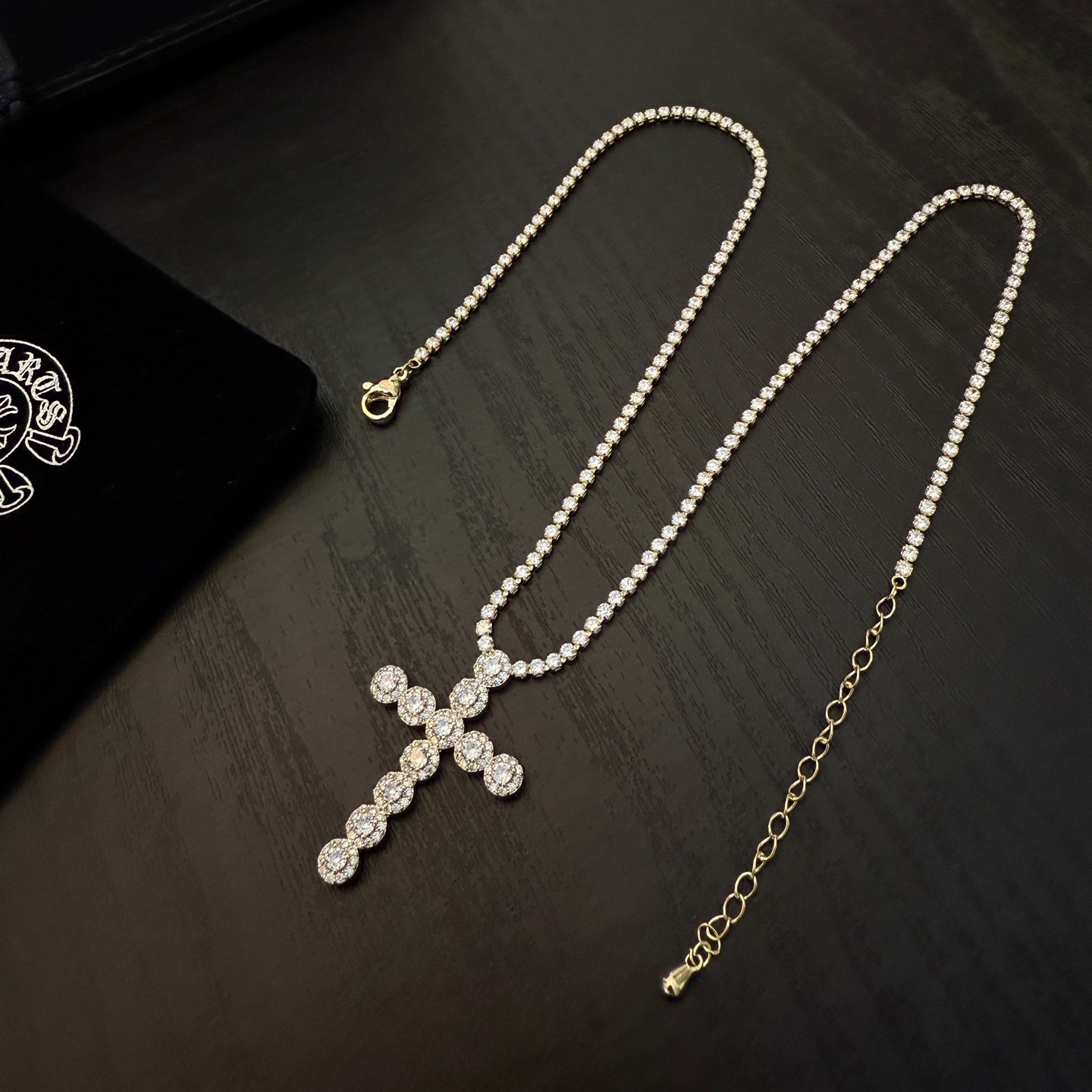 クロムハーツ「Chrome Hearts」ダイヤモンドクロス ペンダントネックレス