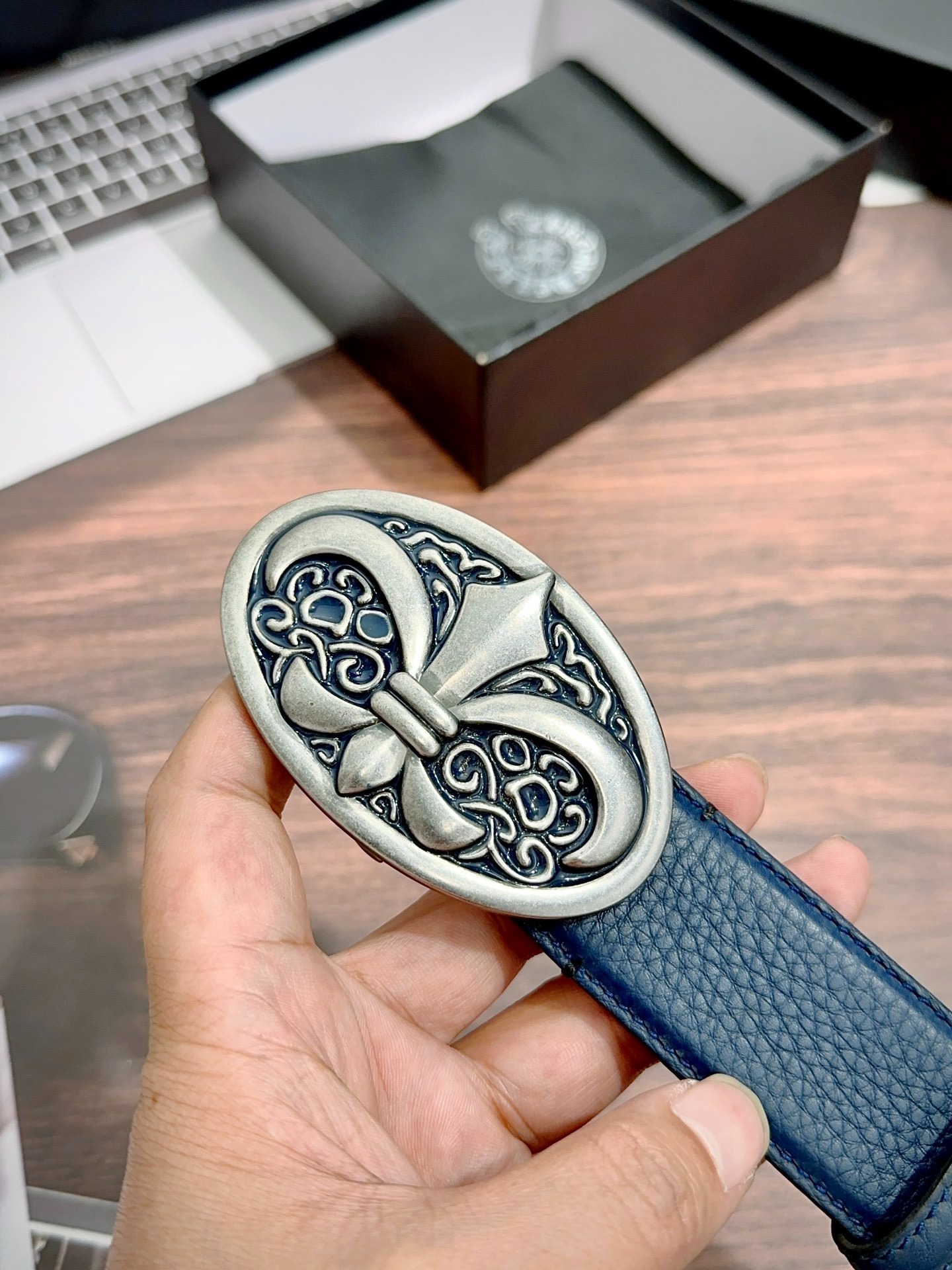 クロムハーツ「Chrome Hearts」スムースレザー ベルト