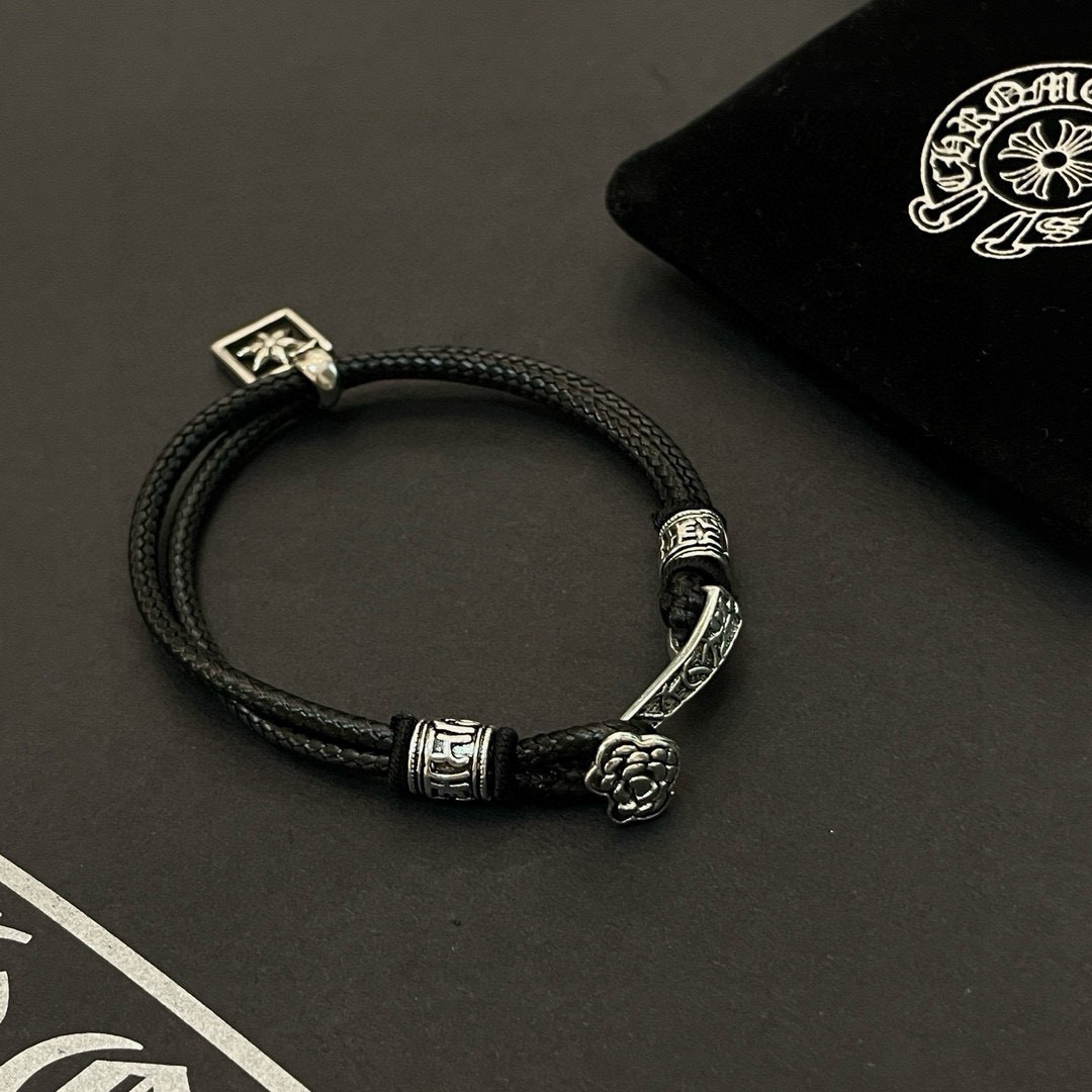 クロムハーツ「Chrome Hearts」スクエアスター マルチモチーフ ブレスレット