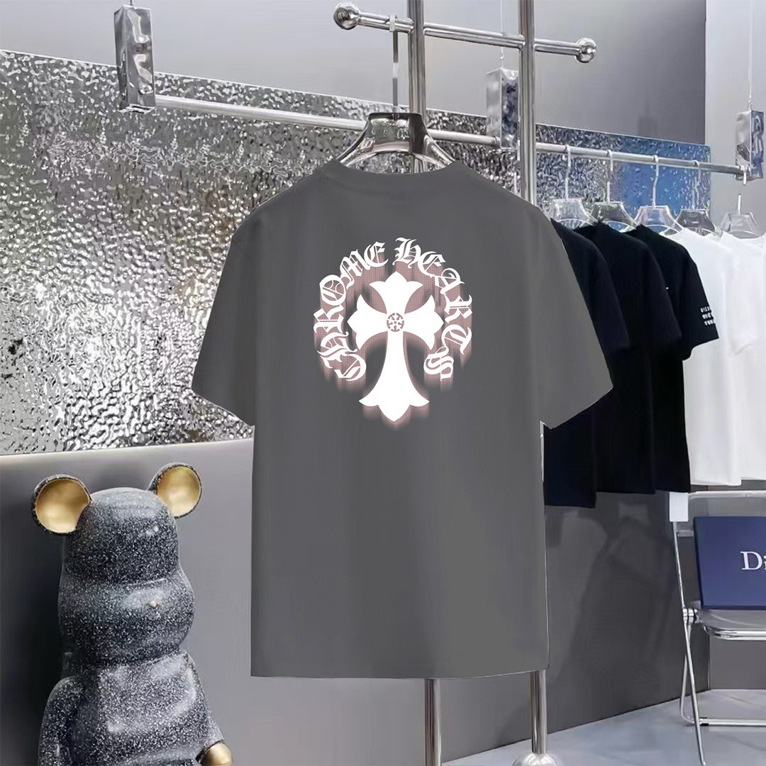 クロムハーツ「Chrome Hearts」プリントクルーネックTシャツ