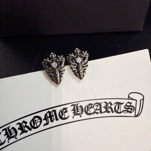 クロムハーツ「Chrome Hearts」クロムハーツ ヴィンテージクロスピアス S925 ユニセックス ピアス