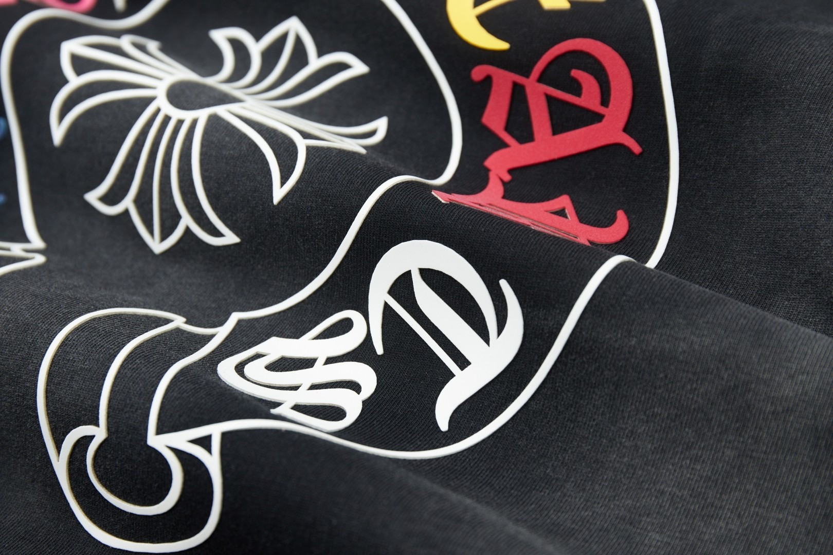 クロムハーツ「Chrome Hearts」クロス＆レターロゴ ヴィンテージプリントTシャツ + 半袖Tシャツ（S/M/L/XL）