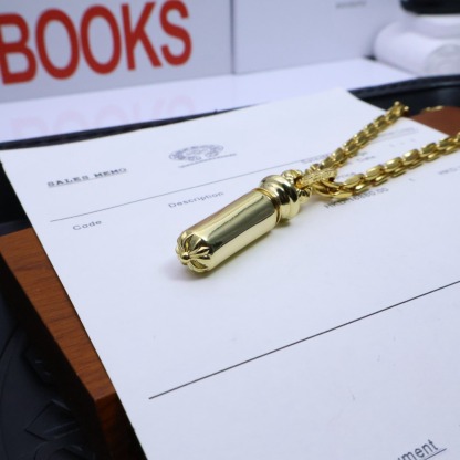 クロムハーツ「Chrome Hearts」ゴールドクロス ハンドメイドネックレス