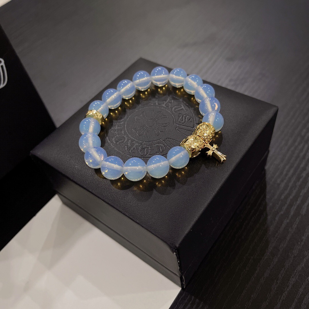 クロムハーツ「Chrome Hearts」925シルバー エラスティック ブレスレット