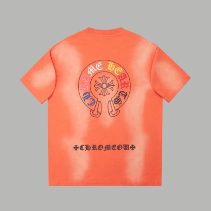 クロムハーツ「Chrome Hearts」クロス＆レターロゴ ヴィンテージプリントTシャツ + 半袖Tシャツ（S/M/L/XL）