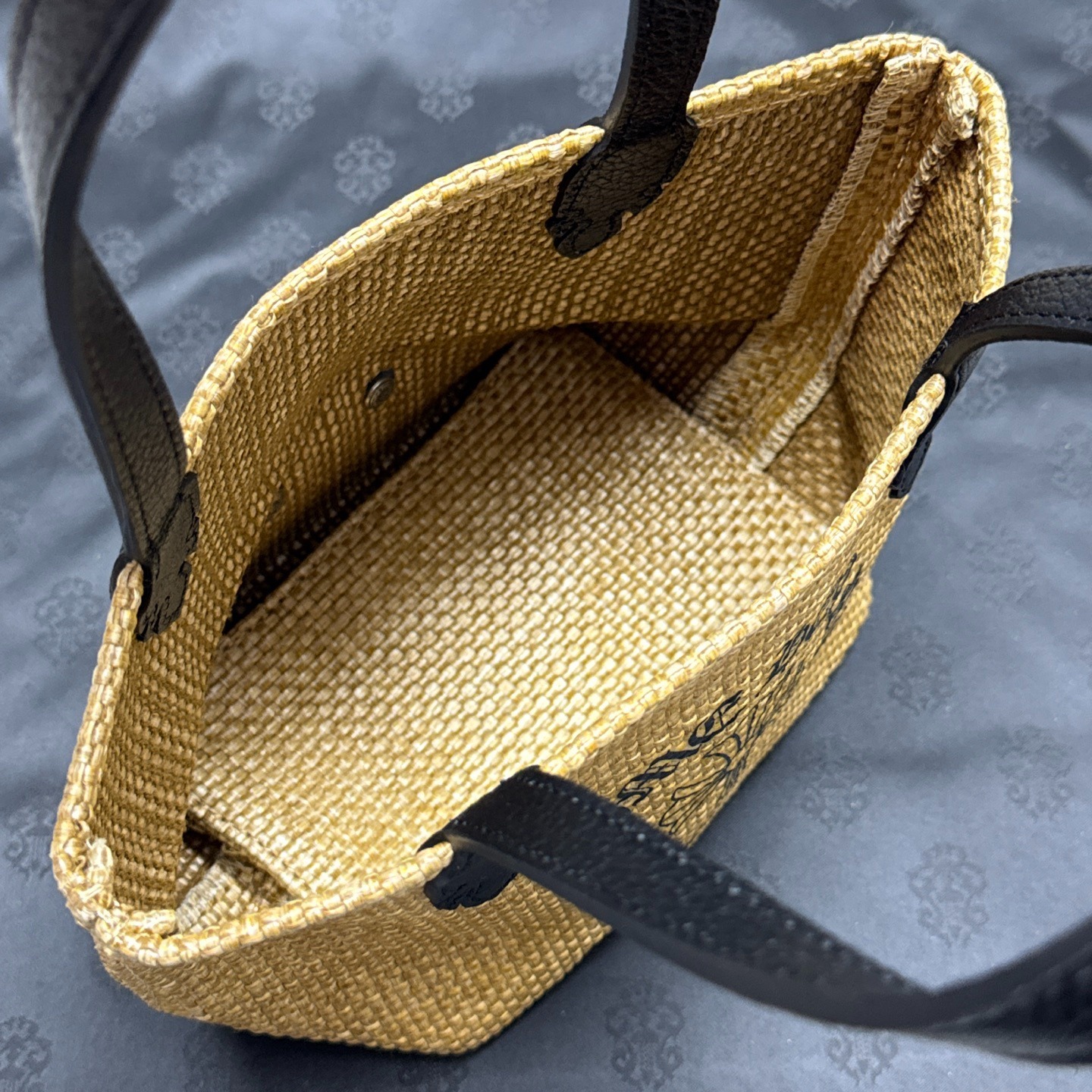 クロムハーツ「Chrome Hearts」クロスエンブロイダリー ラフィアバッグ