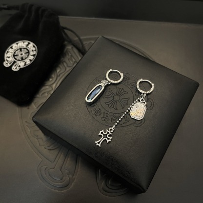 クロムハーツ「Chrome Hearts」 クラシックヴィンテージダイヤモンドピアス S925 ユニセックス ピアス