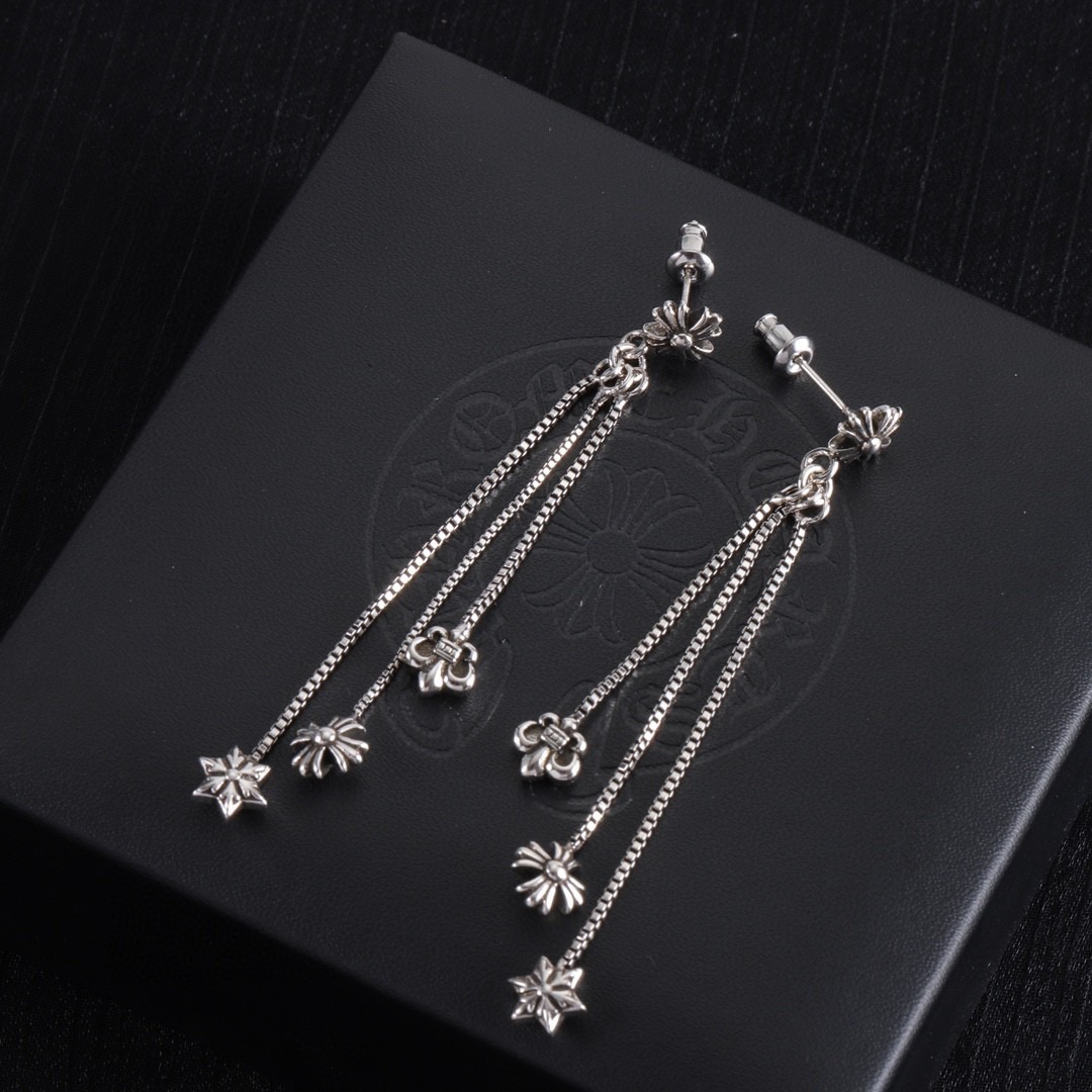 クロムハーツ「Chrome Hearts」クロムハーツ フリンジピアス S925 ピアス