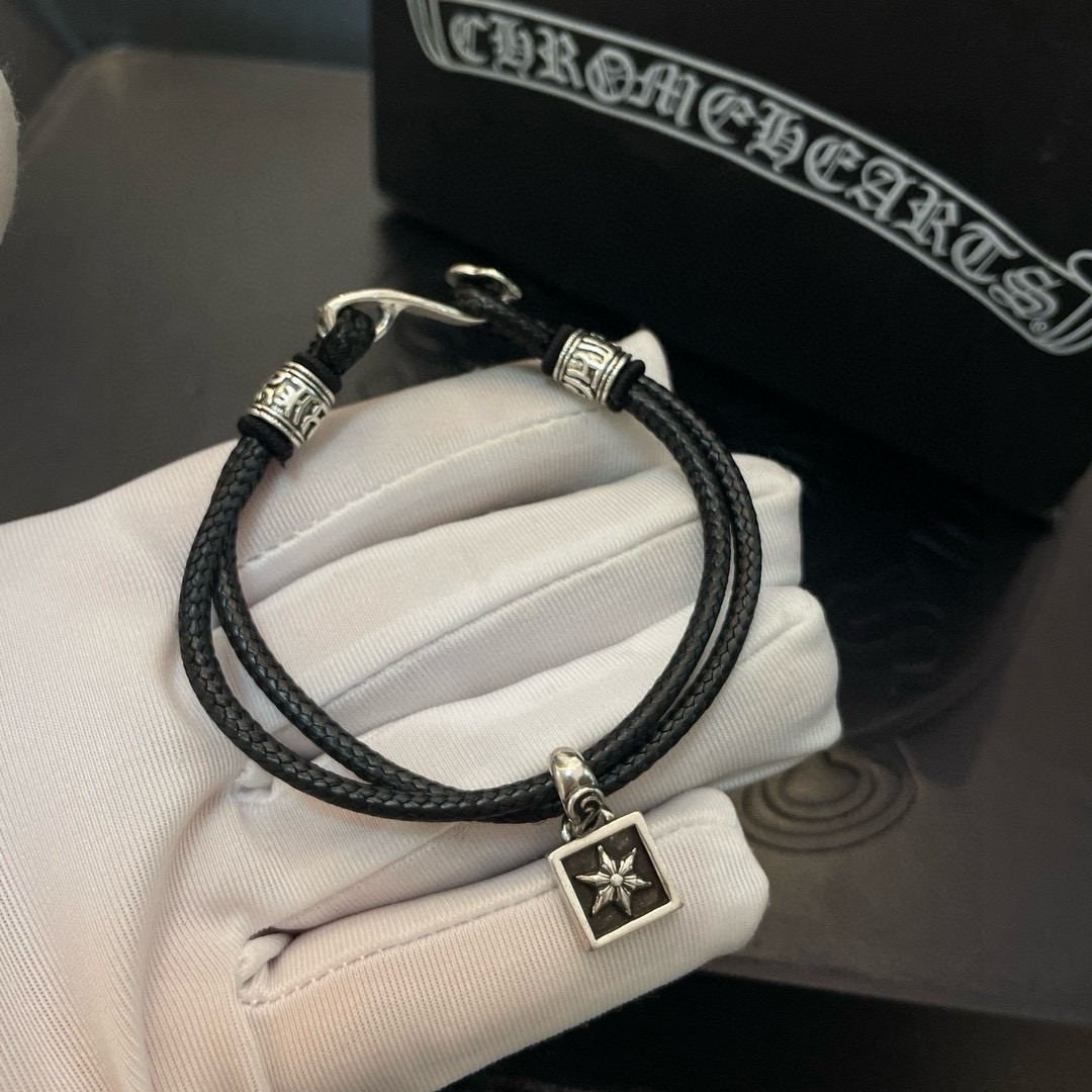 クロムハーツ「Chrome Hearts」スクエアスター マルチモチーフ ブレスレット