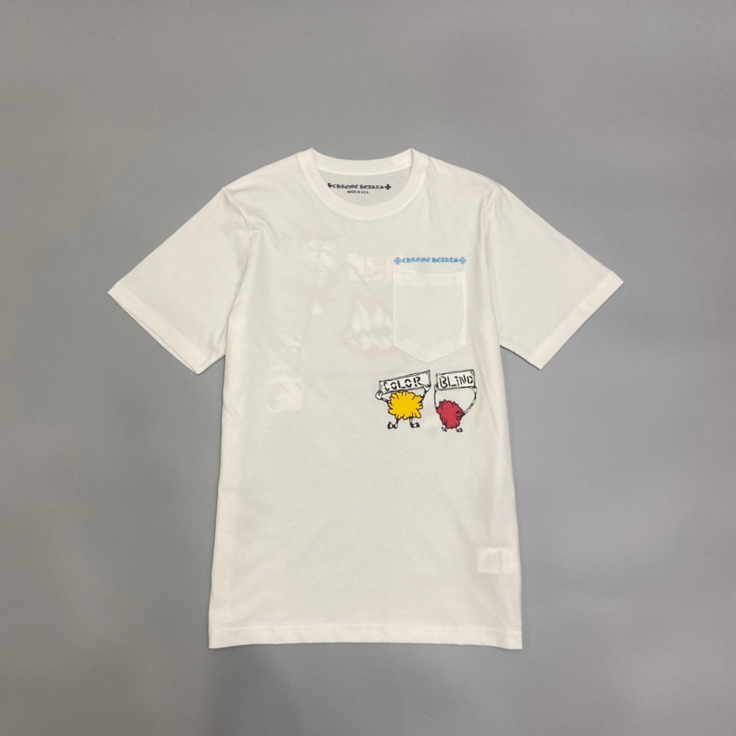 クロムハーツ「Chrome Hearts」キャラクター ジェルプリントTシャツ