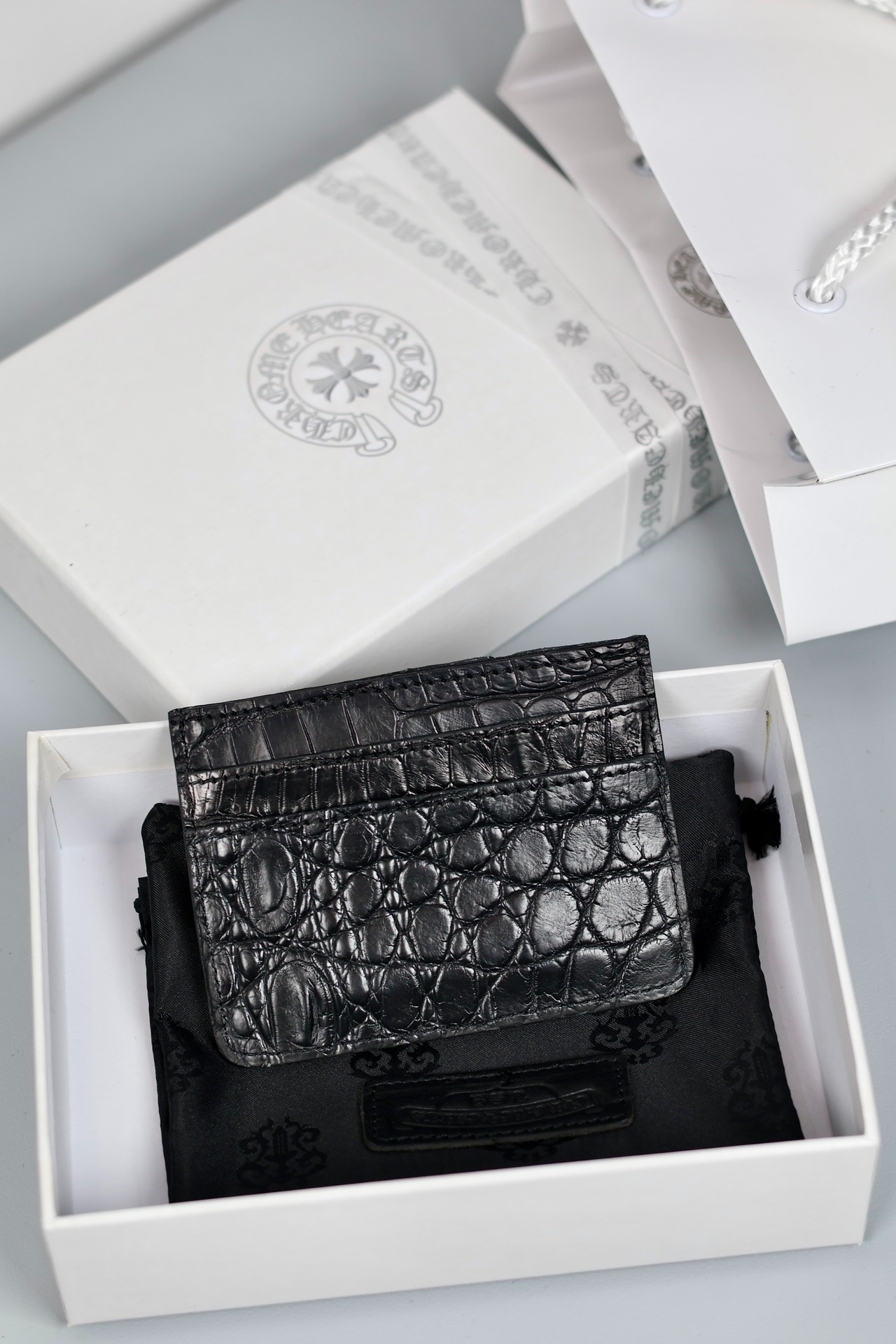 クロムハーツ「Chrome Hearts」クロコダイルレザー カードケース
